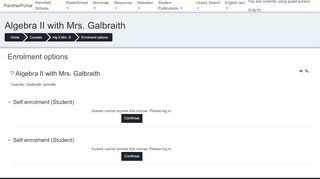 
                            6. Alg II Mrs. G - Panther Portal