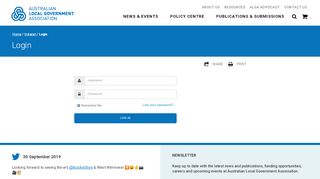 
                            7. ALGA Board login - Australian Local Government Association