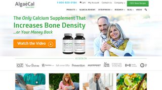 
                            2. AlgaeCal - Natural Calcium Supplements To Treat Osteoporosis