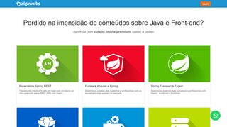 
                            1. AlgaWorks - Cursos Online de Java e Front-end