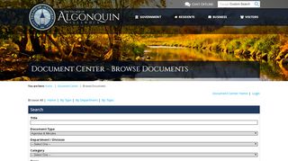 
                            5. Algonquin, IL / Document Center / Browse Documents