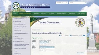 
                            9. Algonquin Township | Local Agencies and Related Links | McHenry ...