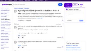 
                            6. Alguem possui conta premium no trabalhos feitos ? | Yahoo ...