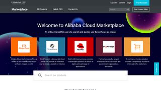 
                            6. Alibaba Cloud Marketplace - An Online Cloud Services ...