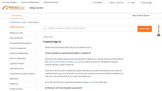 
                            9. Alibaba.com Help Center - I cannot sign in