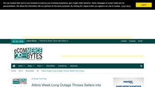 
                            8. Alibris Week Long Outage Throws Sellers into Chaos - EcommerceBytes