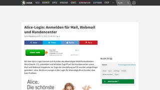
                            11. Alice-Login: Anmelden für Mail, Webmail und Kundencenter