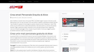 
                            5. Alice Mail Personale