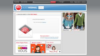 
                            5. Alice Webmail - zimbra.aliceadsl.fr