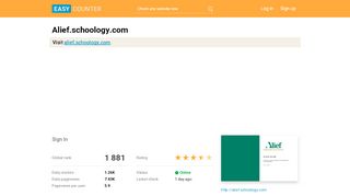 
                            3. Alief.schoology.com: Sign In - Easy Counter