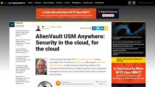 
                            9. AlienVault USM Anywhere: Security in the cloud, for the cloud ...