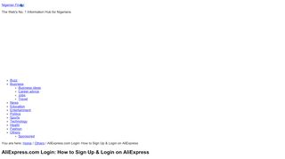 
                            1. AliExpress.com Login: How to Sign Up & Login on AliExpress