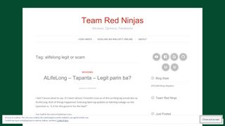 
                            8. alifelong legit or scam – Team Red Ninjas