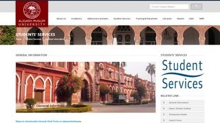 
                            1. Aligarh Muslim University || Students' Services
