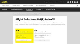 
                            9. Alight Solutions 401(k) Index™ - ideas.alight.com