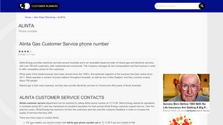 
                            8. Alinta Gas phone number | Contact Alinta Gas Now