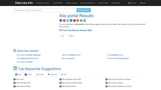 
                            6. Alio portal Results For Websites Listing