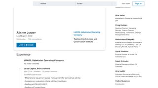 
                            7. Alisher Juraev - Lead Expert, Procurement - LUKOIL Uzbekistan ...