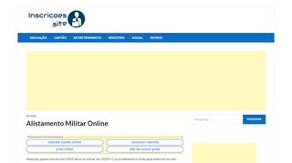 
                            7. Alistamento Militar Online inscrições abertas, …