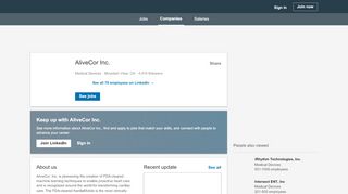 
                            9. AliveCor Inc. | LinkedIn