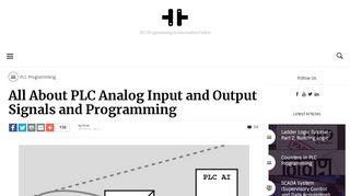 
                            8. All About PLC Analog Input and Output Programming - PLC Academy