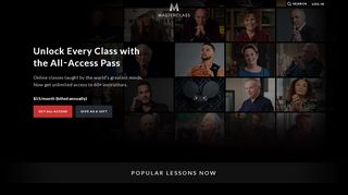 
                            2. All-Access - MasterClass