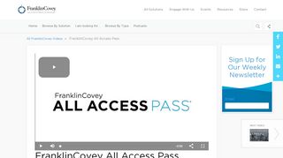 
                            2. All Access Pass – FranklinCovey