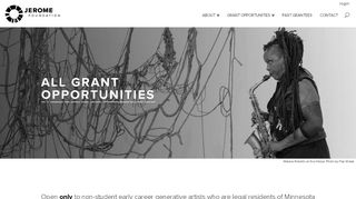 
                            3. All Grant Opportunities | Jerome Foundation