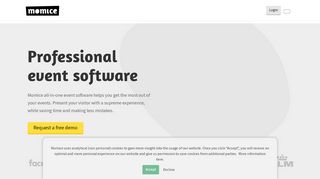 
                            1. All-in-one event software for event professionals | Momice