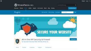 
                            5. All In One WP Security & Firewall – WordPress plugin ...