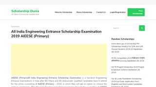 
                            6. All India Engineering Entrance Scholarship Examination ...