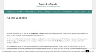 
                            7. All Inkl Webmail Test Vergleich - produktefee.de