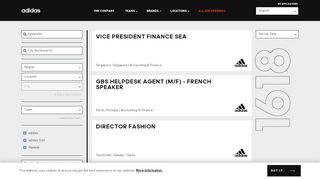 
                            1. All Job Openings – adidas Careers