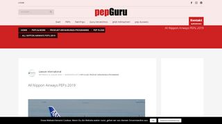 
                            6. All Nippon Airways PEPs 2019 | pepGuru