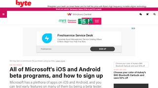 
                            8. All of Microsoft's iOS and Android beta programs, and how ...