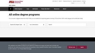 
                            7. All Online Degree Programs - ASU Online - Arizona State ...