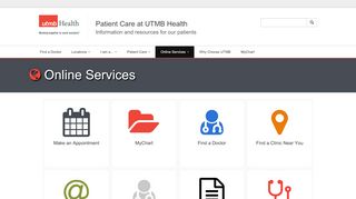 
                            7. All Online Services - utmbhealth.com