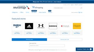 
                            5. All Online Stores - American Airlines AAdvantage eShopping