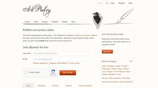 
                            2. All Poetry - The world's largest poetry site : All …