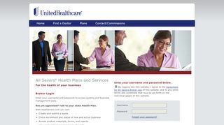 
                            2. All Savers Health Plans and Services - UnitedHealthcare