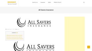 
                            6. All savers insurance - insurance - …