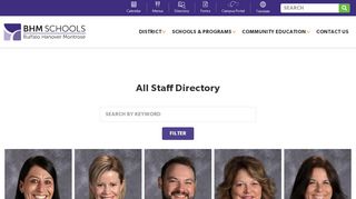 
                            3. All Staff Directory | Buffalo-Hanover-Montrose Schools