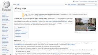 
                            6. All-way stop - Wikipedia