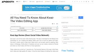 
                            9. All You Need To Know About Kwai-The Video Editing App | APKBooth