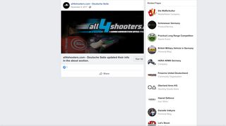 
                            8. all4shooters.com - Deutsche Seite | Facebook