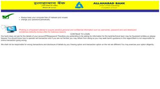 
                            1. Allahabad Bank :: Internet Banking