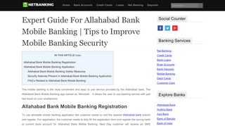 
                            3. Allahabad Bank Mobile Banking App | Tip For Secure Mobile ...