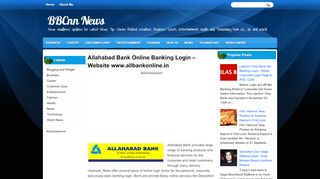 
                            7. Allahabad Bank Online Banking Login - BBCnn News