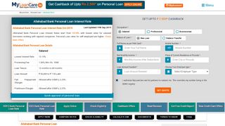 
                            9. Allahabad Bank Personal Loan Interest Rate @ lowest rate ...