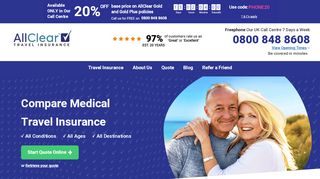 
                            6. AllClear Travel - Compare Medical Travel Insurance UK ...